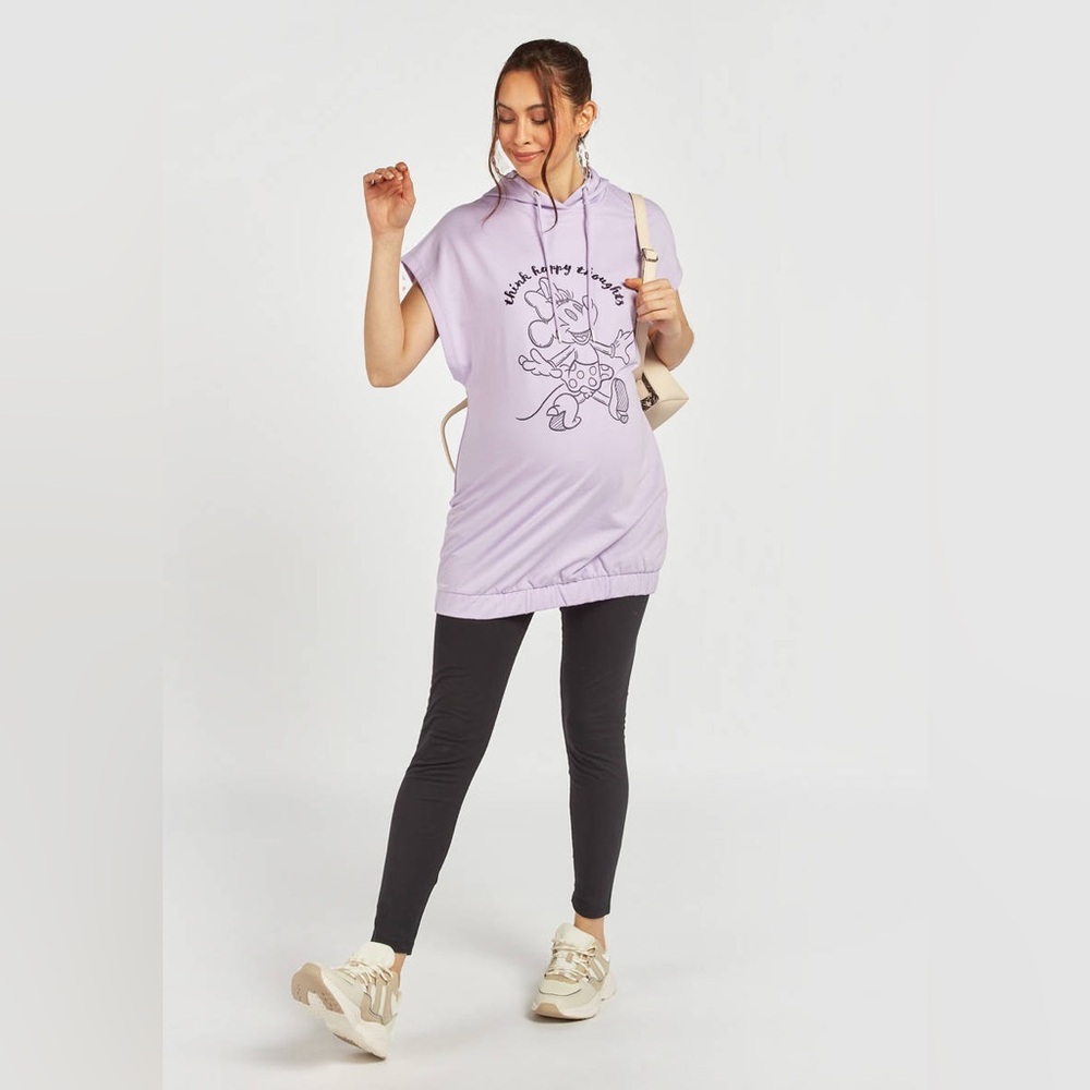 Max Studios- Disney Purple Graphic Hoodie Size UK 18 US 14